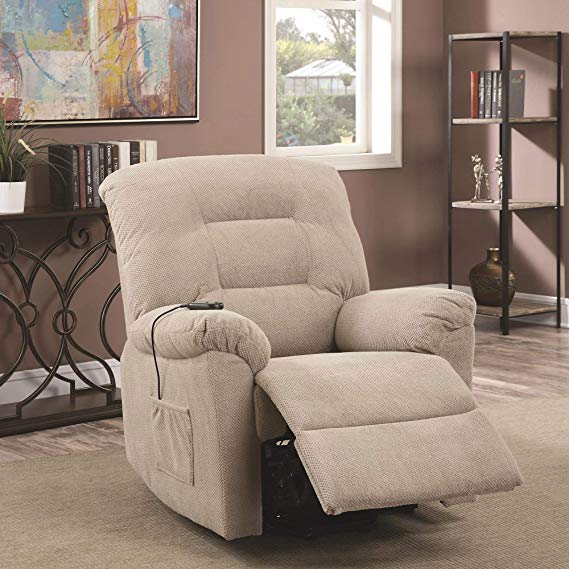 Coaster Home Furnishings Taupe Electric Recliner Chair