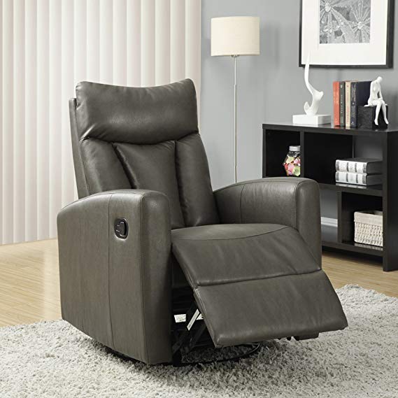Monarch Specialties I Bonded Leather Recliner Chair
